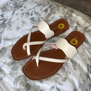 Cream sandals, brand new!